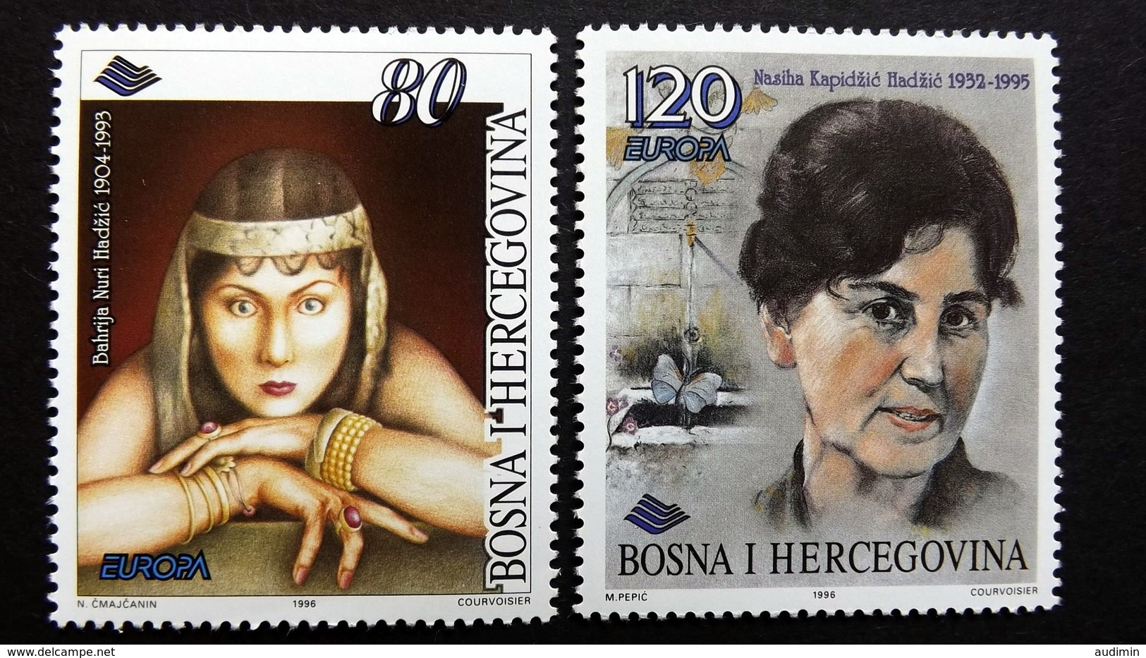 Bosnien-Herzegowina 45/6 **/mnh, EUROPA/CEPT 1996, Berühmte Frauen - Bosnie-Herzegovine