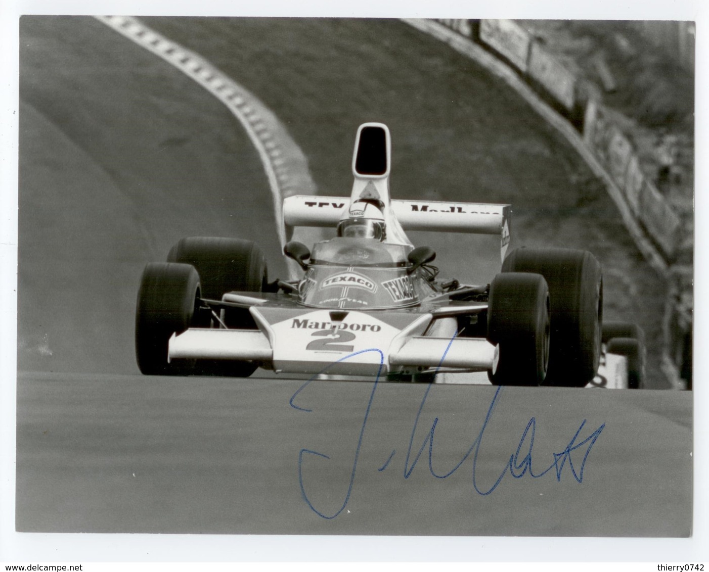 1970 /76 PHOTO DEDICACE AUTOGRAPHE ORIGINAL JOCHEN MASS F1 FORMULE 1 TBE - Automobile - F1