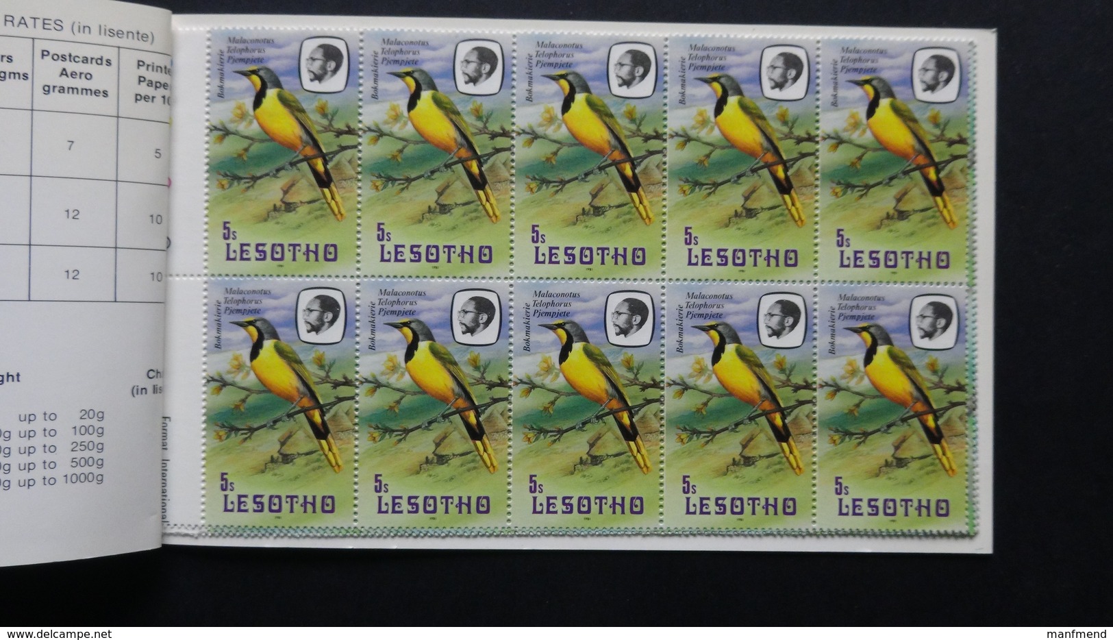 Lesotho - 1981 - Mi:LS 333-5,337 (10x) - Booklet - Look Scans - Lesotho (1966-...)