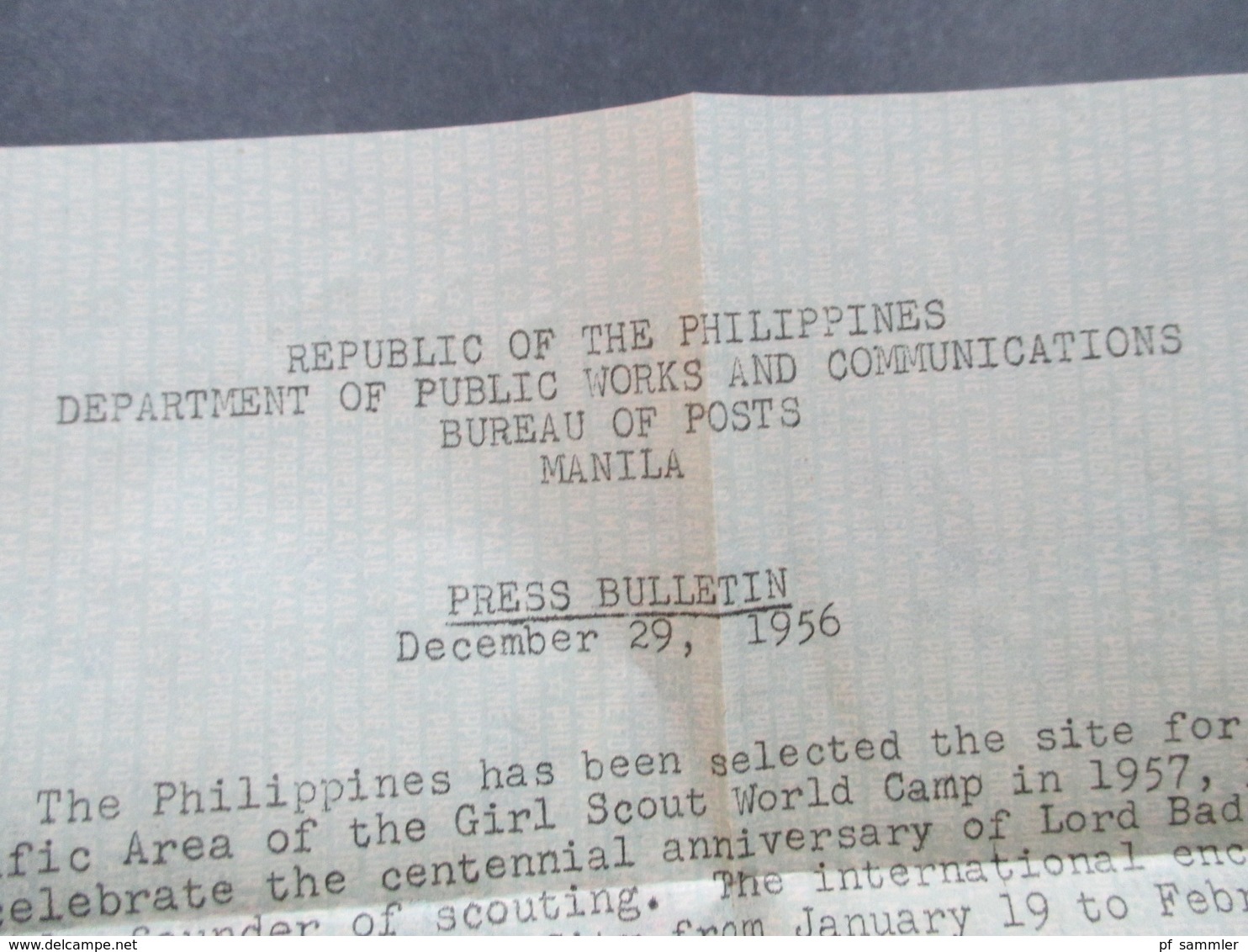 Philippines / Philippinen 1957 Aerogramme Department Of Public Works And Communications Bureau Of Posts - Filippijnen