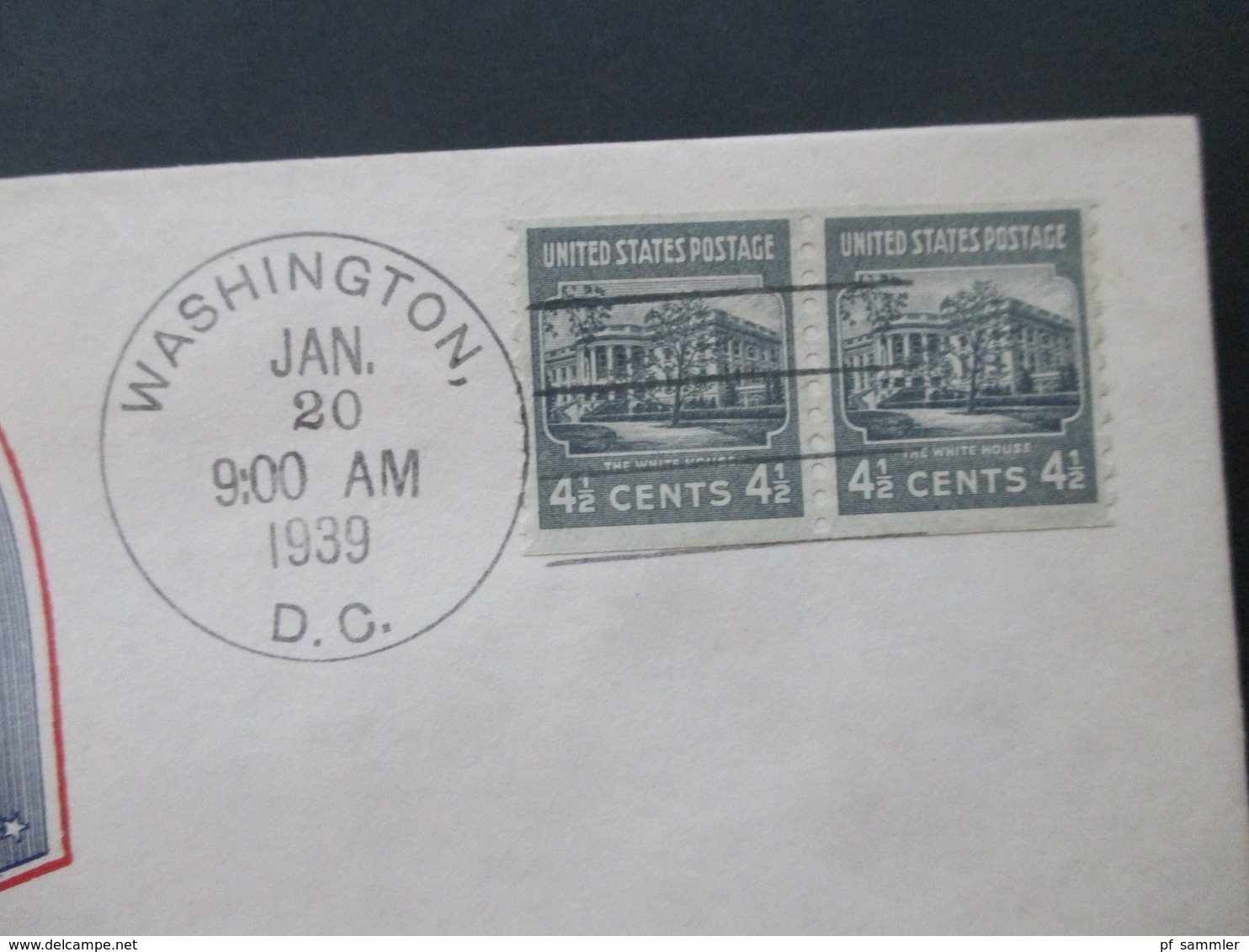 USA 1939 Präsidenten u. Persönlichkeiten 13 Belege / FDC senkrechte u. waagerechte Paare aus Rollen! Satz!