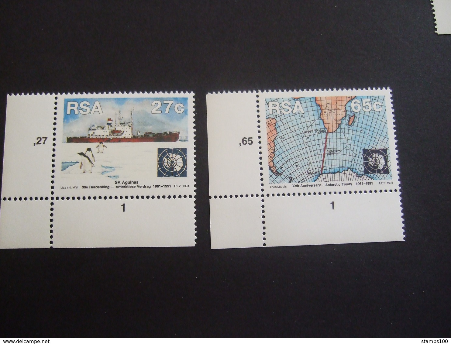 SOUTH AFRICA 1991.  ANTARCTIC TREATY.   MNH **.   (0106-NVT) - Antarctisch Verdrag