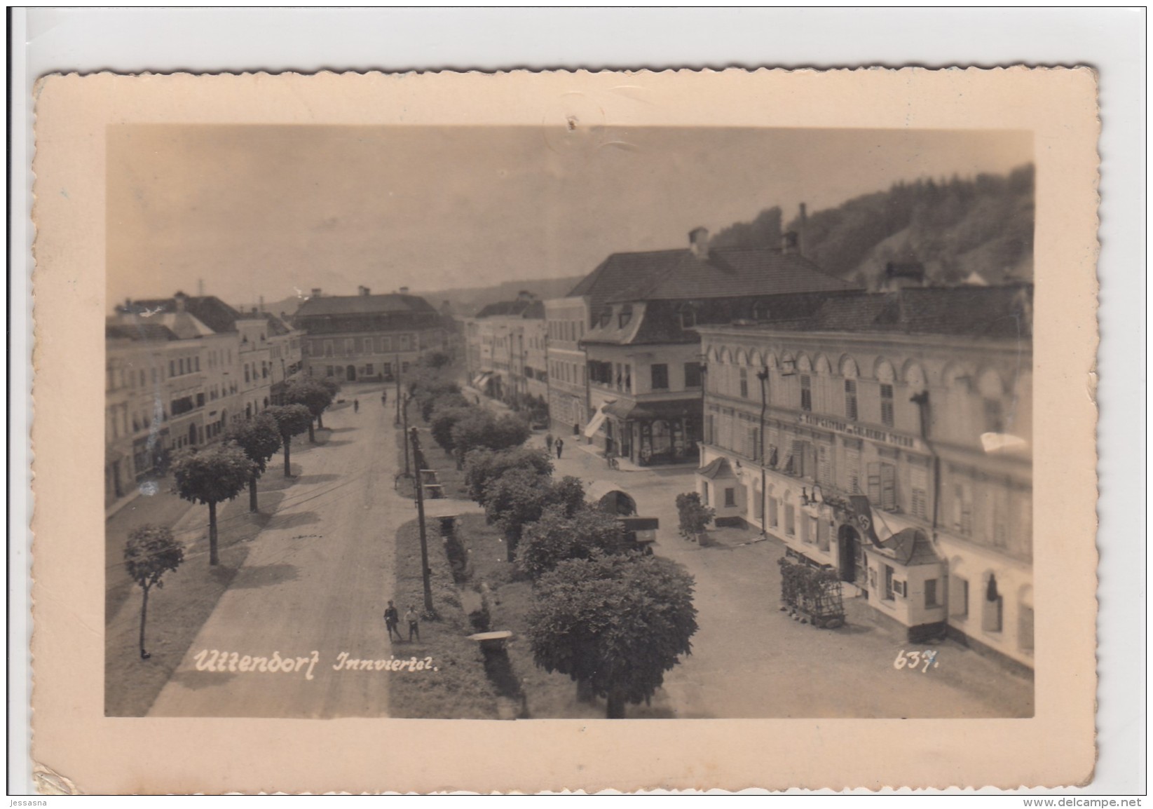 AK - OÖ - Uttendorf - Strassenansicht - Feldpost - 1942 - Braunau