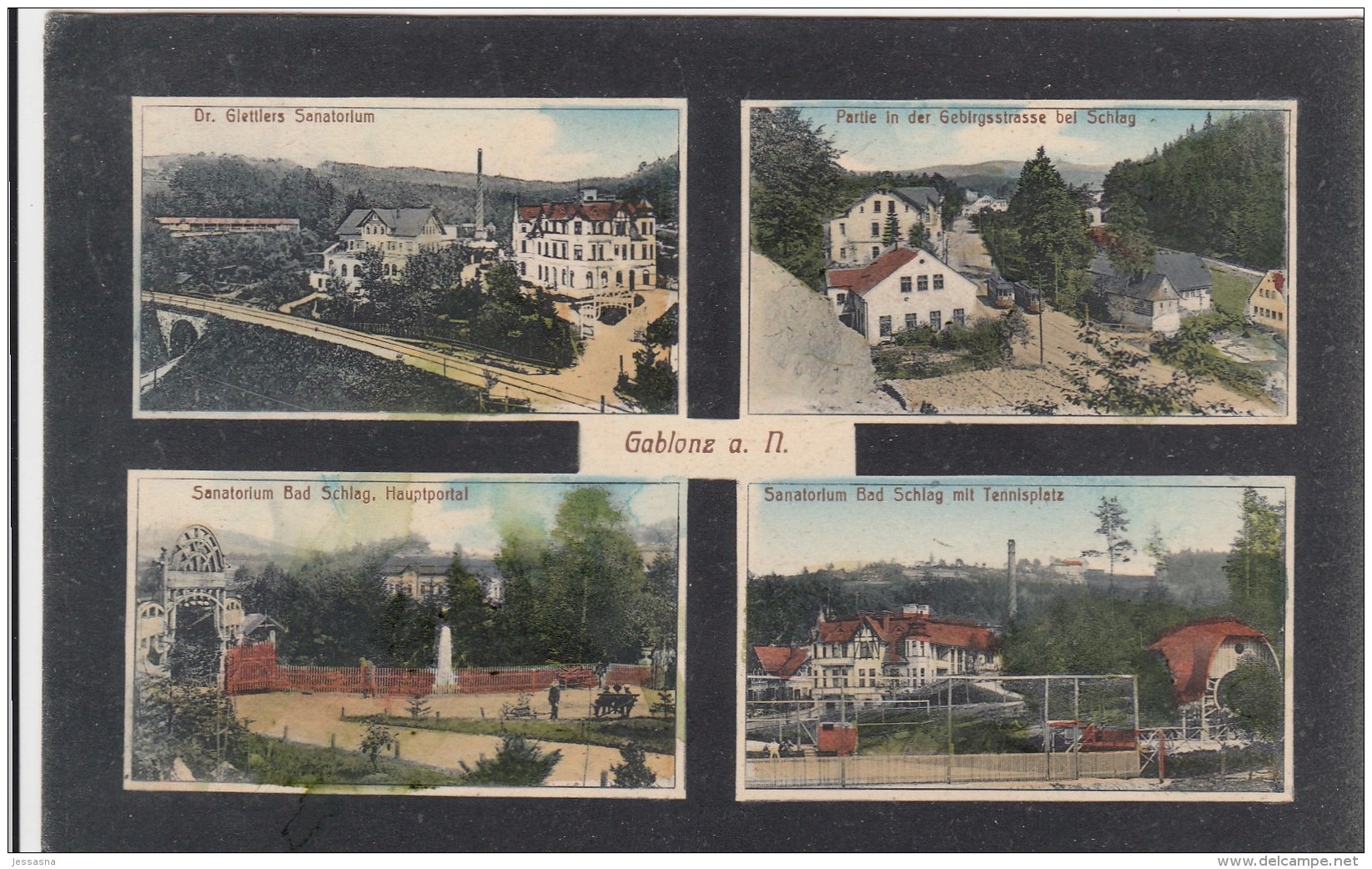 AK - Tschechien - Gablonz - Mehrbild Mit Gebirgsstrasse - 1905 - Tchéquie