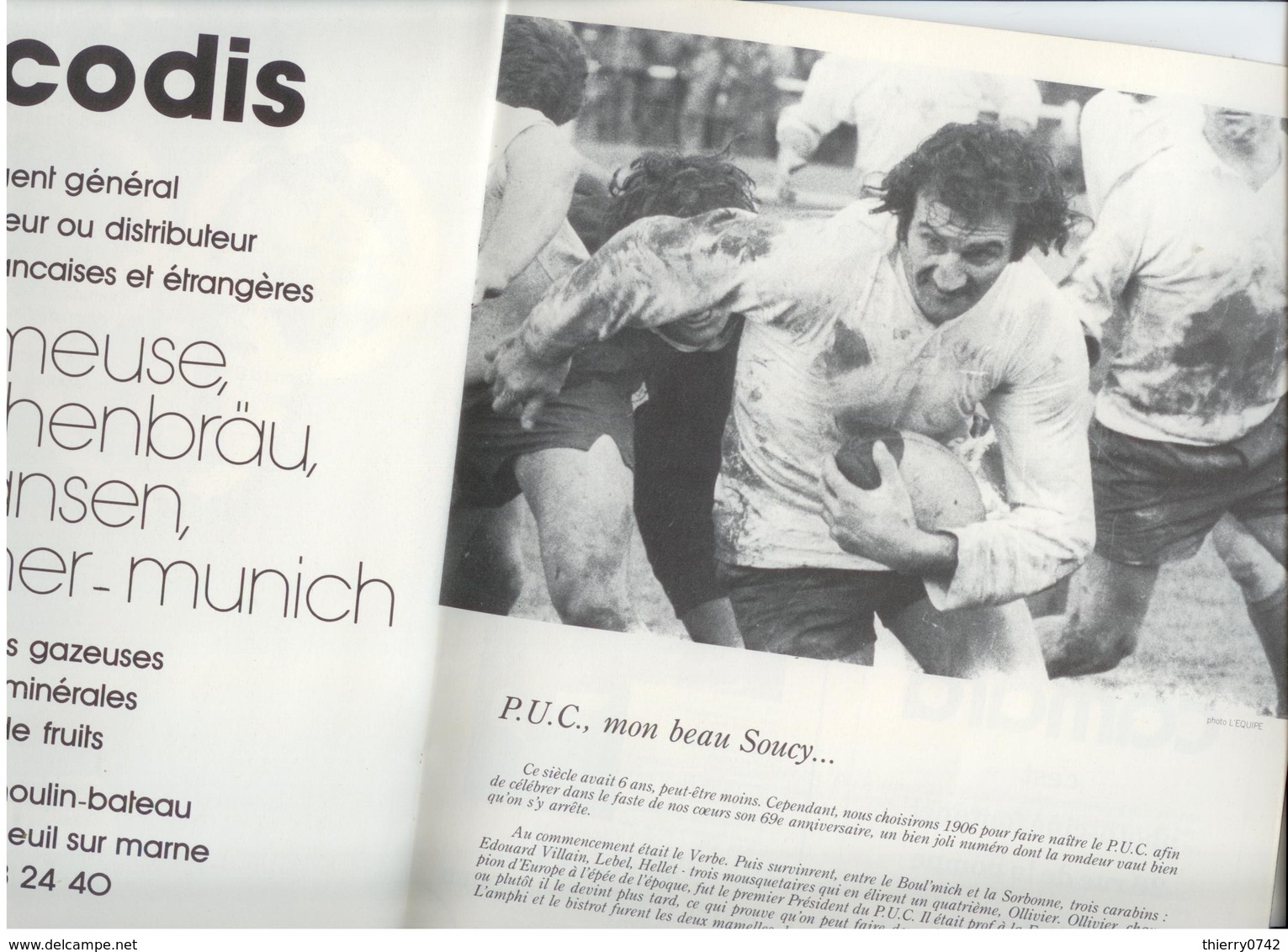 RARE RUGBY A 7 PROGRAMME 1975 2 IEME TOURNOI PARIS COUPE GUY STENER TBE - Rugby