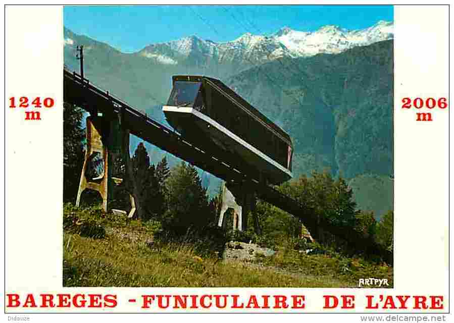 Trains - Funiculaires - Barèges - Le Funiculaire Du Pic D'Ayré - Carte Neuve - Voir Scans Recto-Verso - Funiculaires