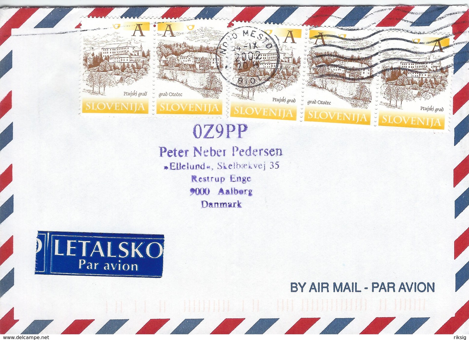 Slovenia.  3  Covers Sent To  Denmark.  H-682 - Slovenia