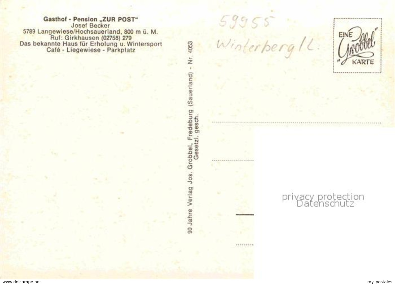 32853303 Langewiese Gasthof Pension Zur Post Winterberg - Winterberg