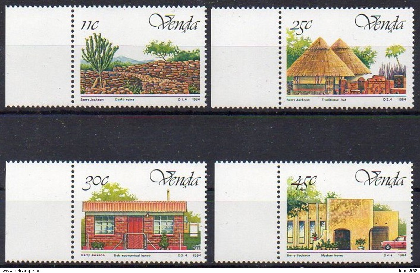 Venda 1984  MiNr. 99/ 102  **/ Mnh  ; 5 Jahre Unabhängigkeit - Venda