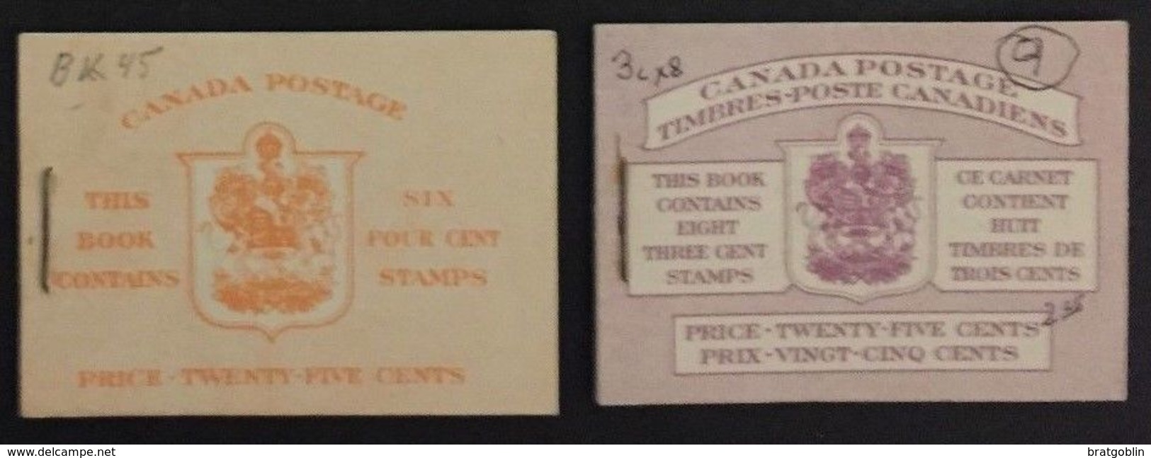 Canada (1950) - Booklets 45b + 46b - Sonstige & Ohne Zuordnung