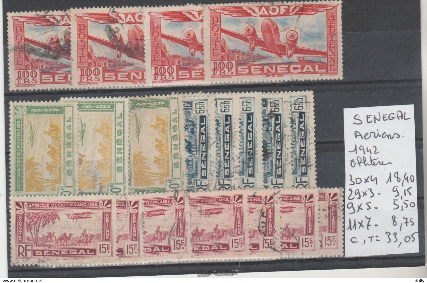 TIMBRE Europe > France (ex-colonies & Protectorats) > Sénégal (1887-1944) > Poste Aérienne COTE 33.05€ - Luftpost