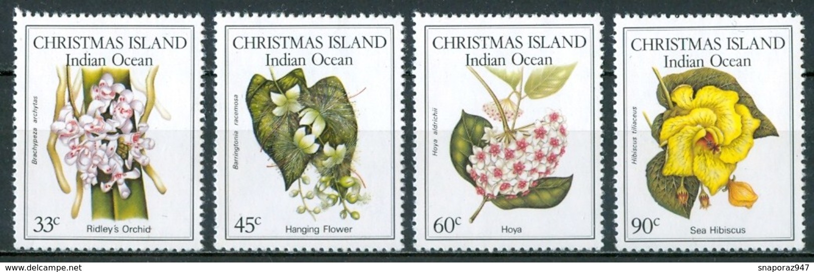 1986 Christmas Island Orchidèe Orchids Orchidées Flowers Blumen Fleurs MNH** Ye97 - Orchids