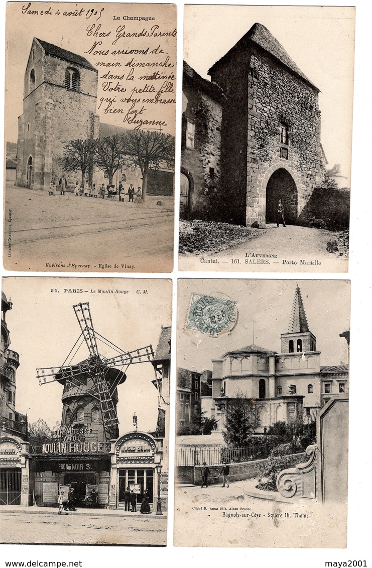 LOT  DE 48 CARTES  POSTALES  ANCIENNES  DIVERS  FRANCE  N23