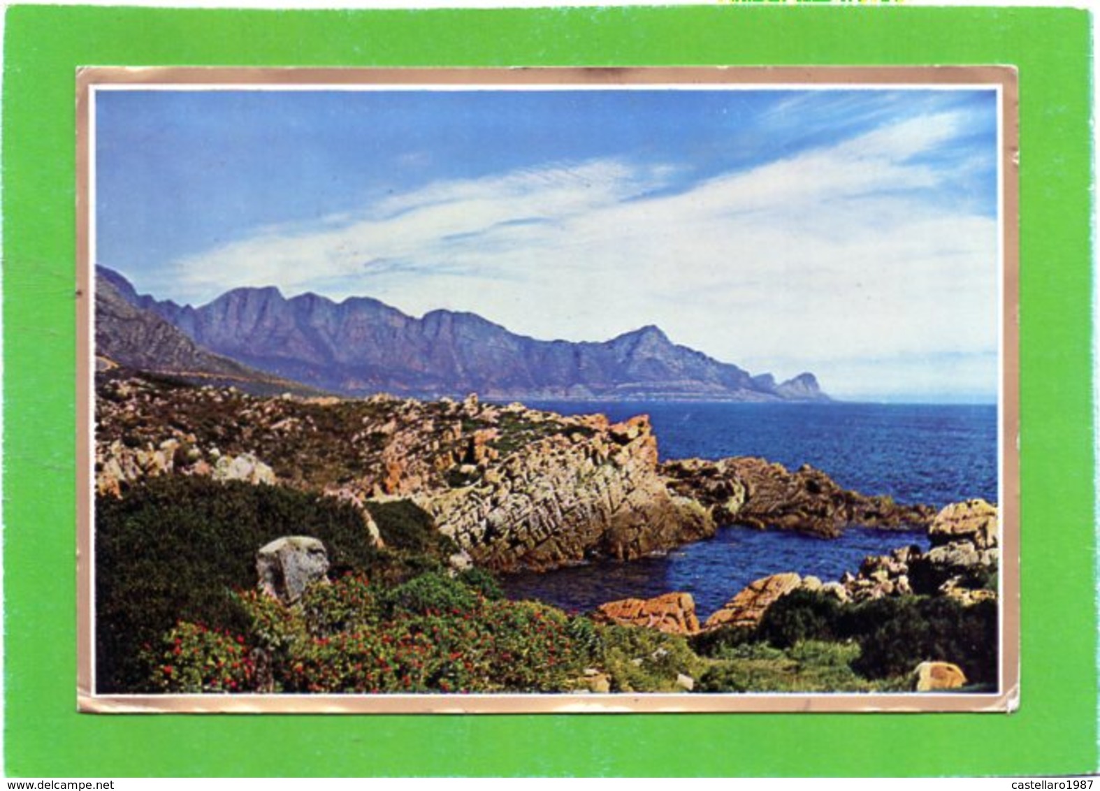 Steenbras River Mouth, Looking Across False Bay With Cape Hangklip In The Distance - Cm. 15,6 X 10,6 - Sud Africa