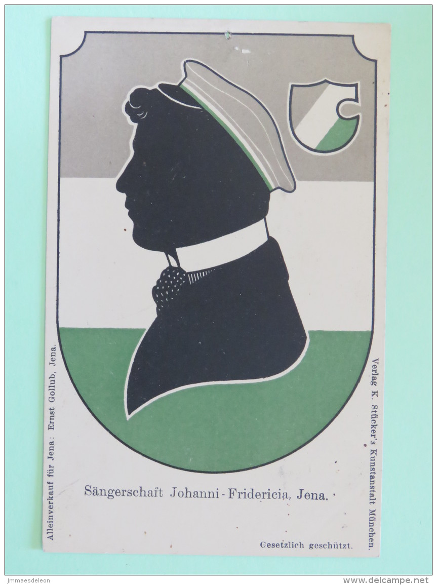 Germany Around 1920 Unused Postcard ""Jena Johanni Fridericia Arms"" - Other & Unclassified