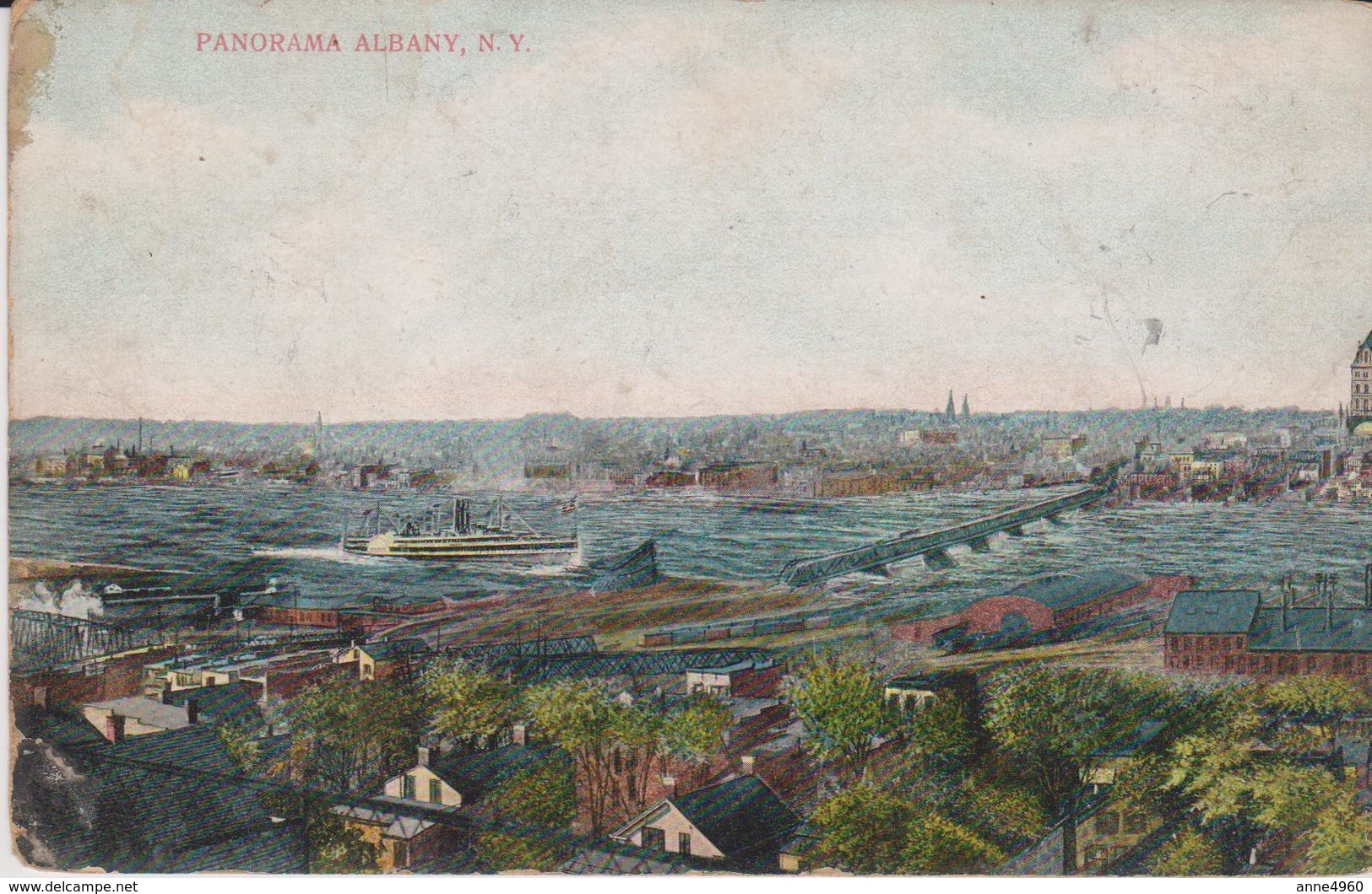 PRIVATE MAIL CARD: Panorama Of ALBANY, NY - Albany