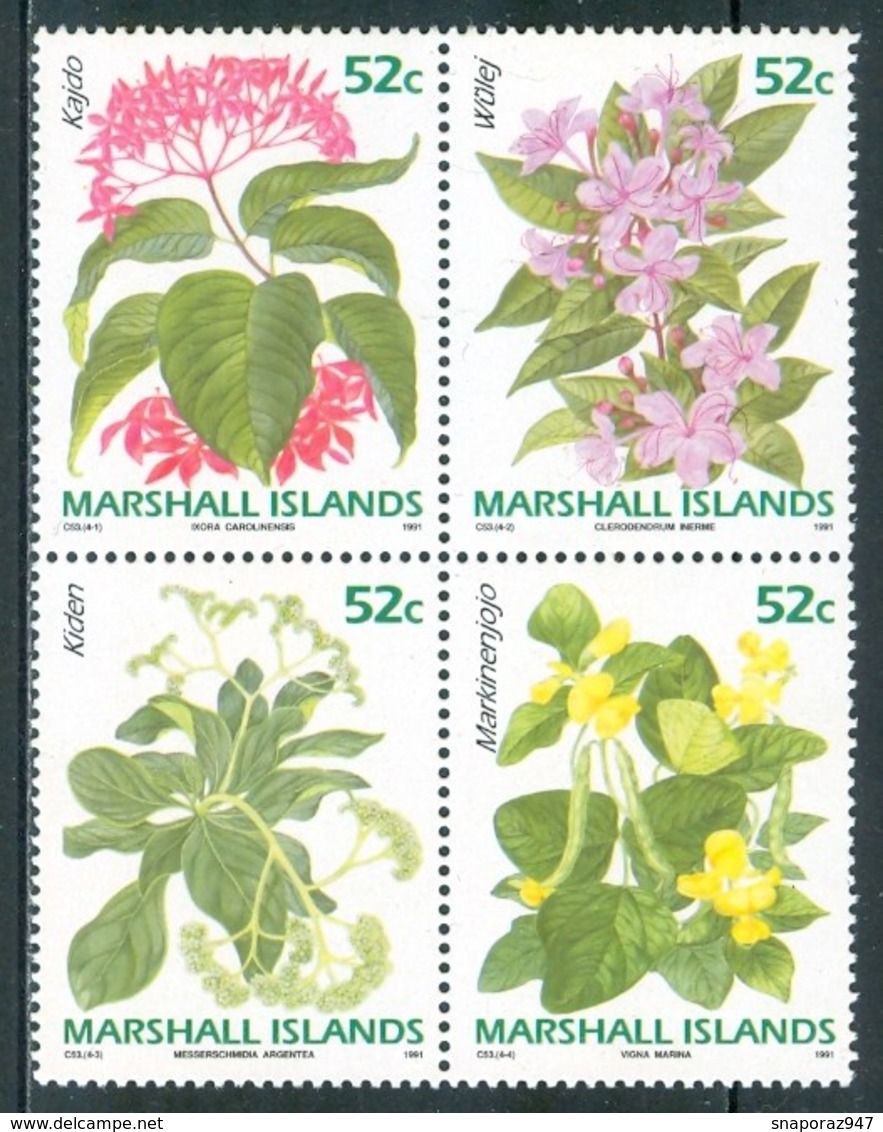 1991 Marshall Fiori Flowers Fleurs MNH** Ye87 - Altri & Non Classificati
