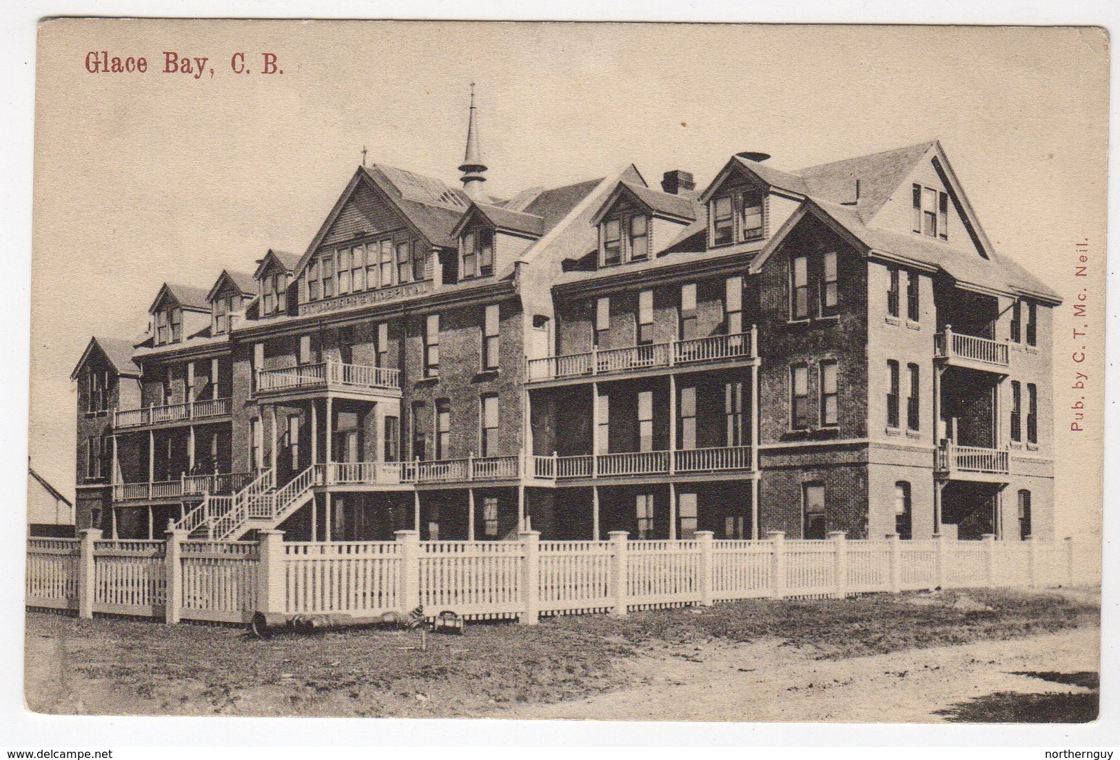 GLACE BAY, Cape Breton, Nova Scotia, Canada, St. Joseph's Hospital. Pre-1920 McNeil Postcard - Cape Breton