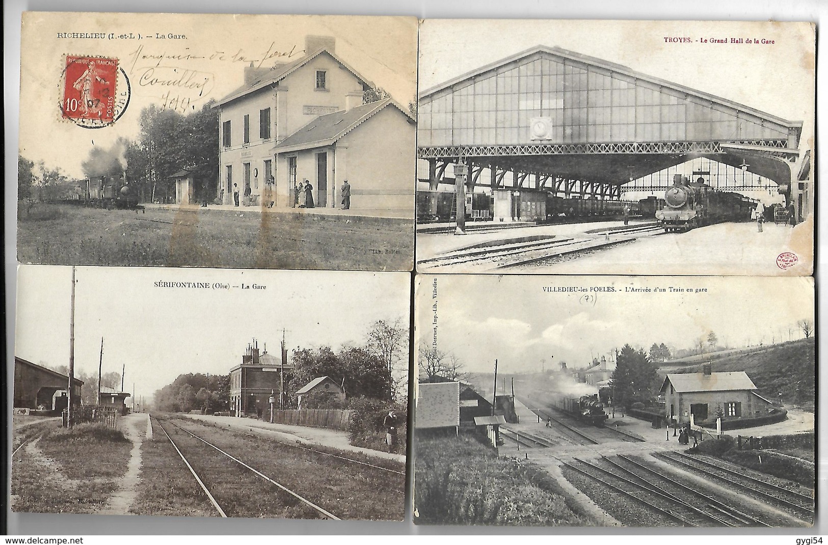 100 Gares  Avec Train Ou Sans Train Petite Gare Ou Grande Elles Sont Authetiques Aucune Reproduction - Gares - Avec Trains