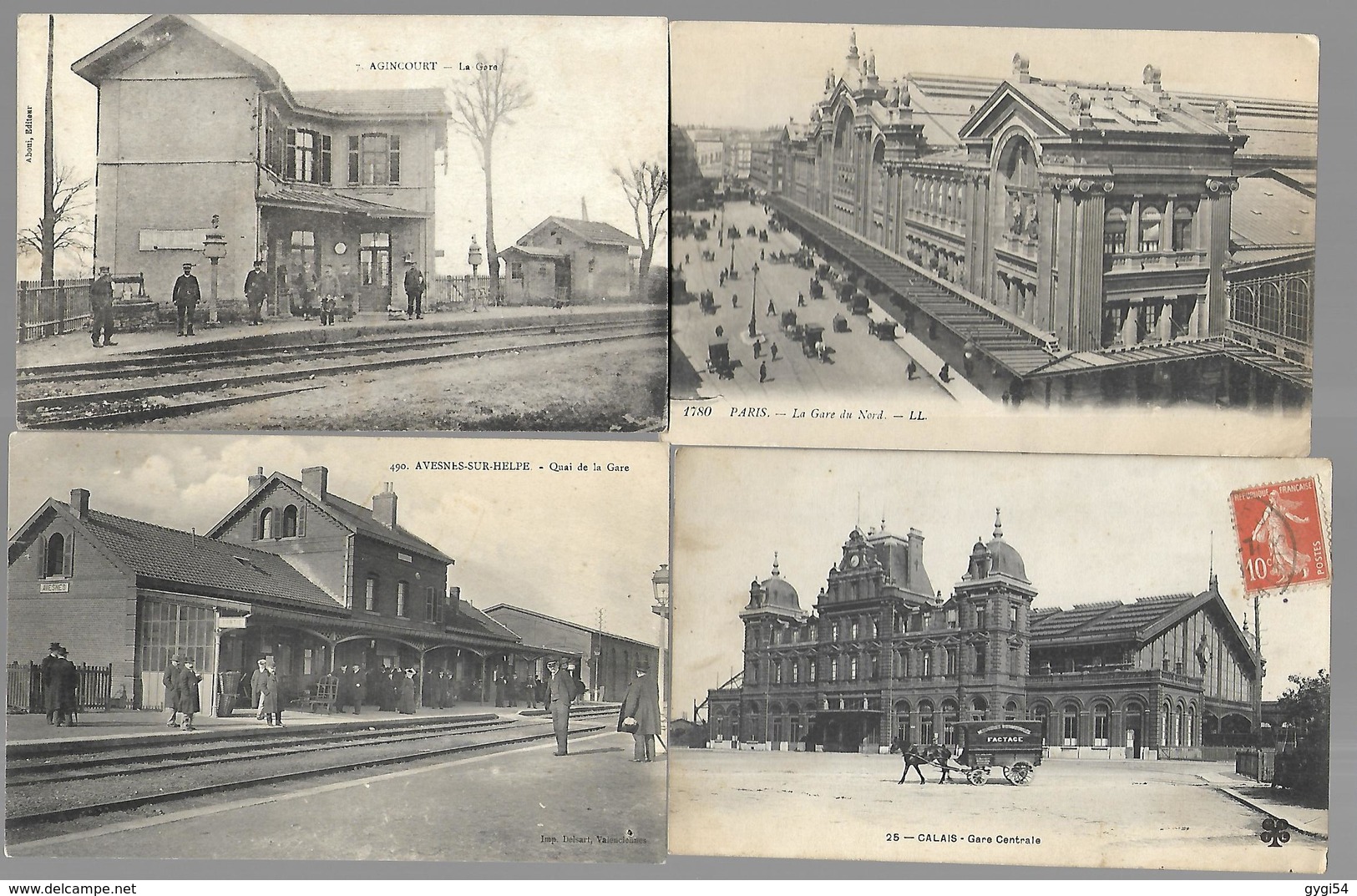 100 Gares  avec train ou sans train petite gare ou grande elles sont authetiques aucune reproduction