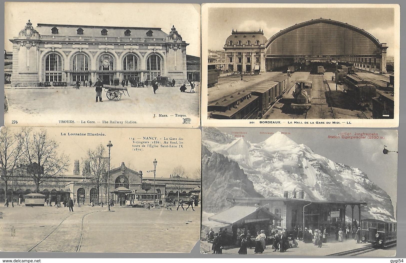 100 Gares  avec train ou sans train petite gare ou grande elles sont authetiques aucune reproduction