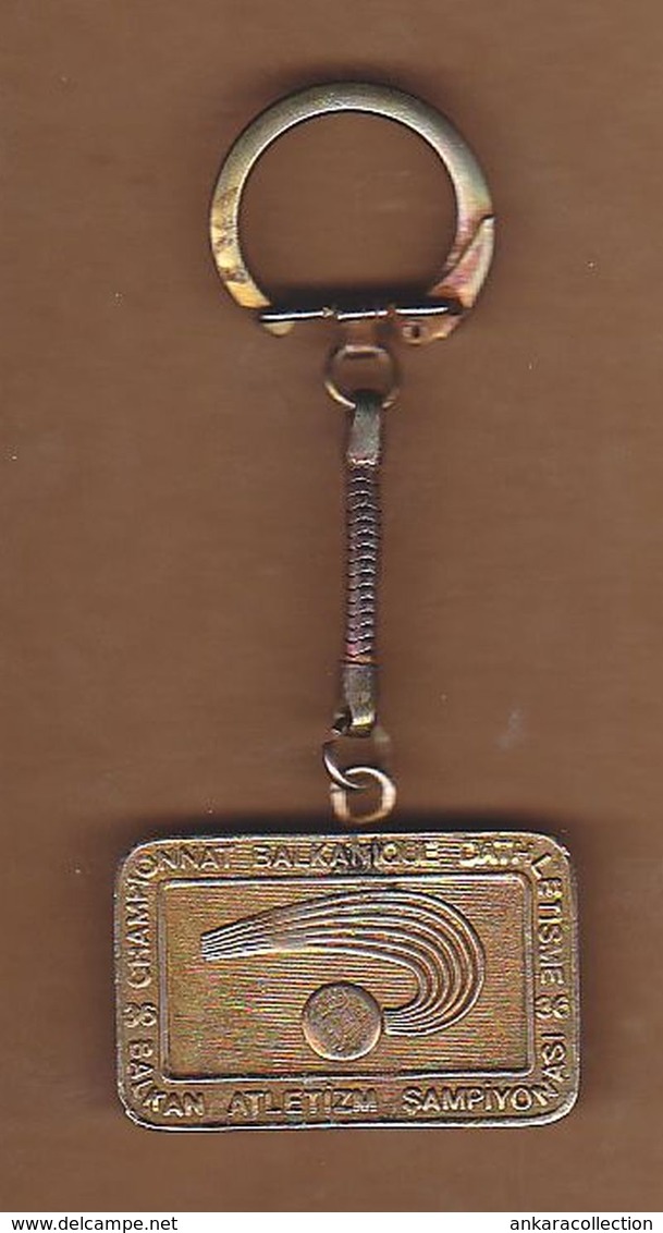 AC - 36th BALKAN ATHLETICS CHAMPIONSHIP 1977 ANKARA 36 CHAMPIONNAT BALKANIQUE D'ATHLETISME KEY RING - Tir à L'Arc