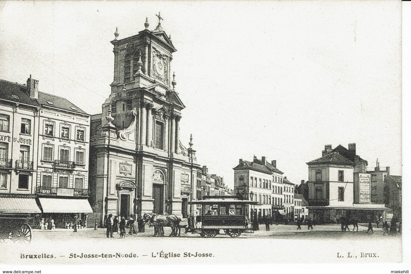 EGLISE SAINT JOSSE-TRAM HIPPOMOBILE- Voir Scan - St-Josse-ten-Noode - St-Joost-ten-Node