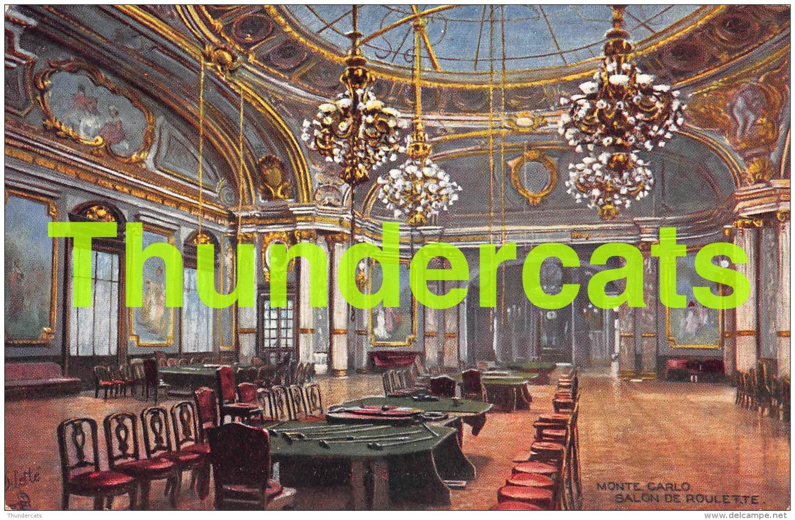 CPA MONACO MONTE CARLO  RAPHAEL TUCK SALON DE ROULETTE - Monte-Carlo