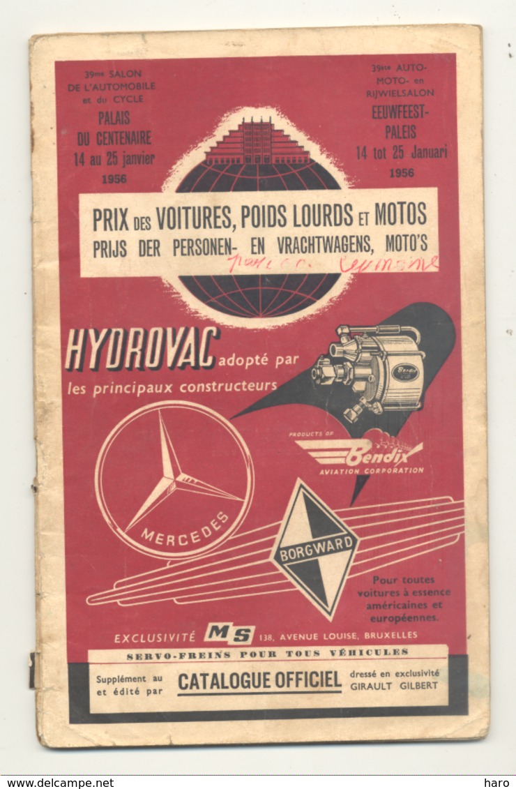 Livre Avec Les Prix Des Voitures, Poids Lourds Et Motos De 1956 - Automobile, Oldtimer,scooter,... (b227) - Auto/Moto