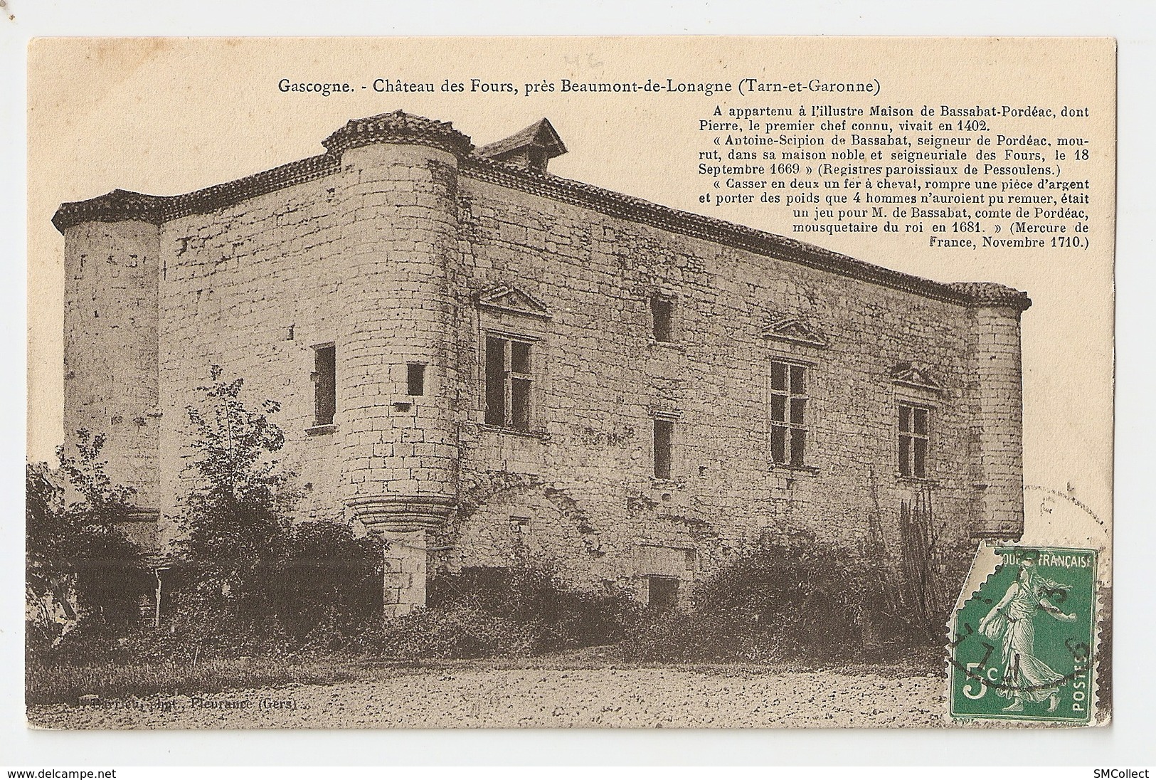 82 Près Beaumont De Lomagne, Chateau Des Fours (963) - Beaumont De Lomagne