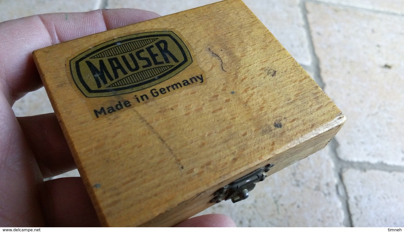 Equerre Marque MAUSER - Made In Germany Dans Sa Boîte En Bois D'origine - 5cmx6cmx2cm - Vers 1970 - Other & Unclassified