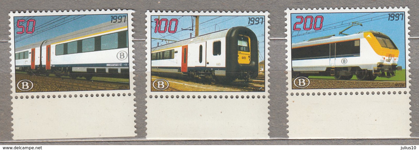 BELGIUM 1997 Trains MNH TVR 3-5  #22206 - Autres & Non Classés