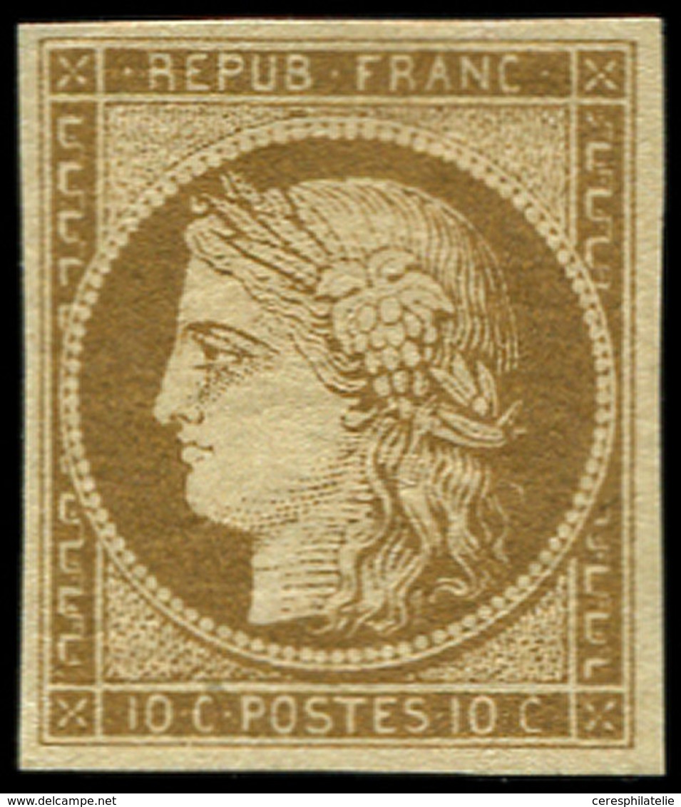 * EMISSION DE 1849 1a   10c. Bistre-brun, Ch. Légère, Grande Fraîcheur, TTB. C - 1849-1850 Ceres