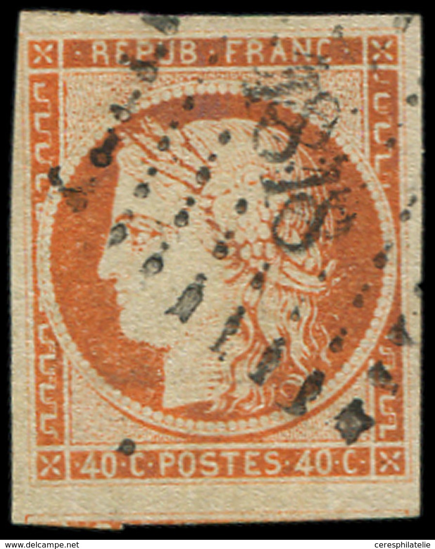 EMISSION DE 1849 5    40c. Orange, Voisin En Bas, Oblitéré PC 1818, TB - 1849-1850 Ceres