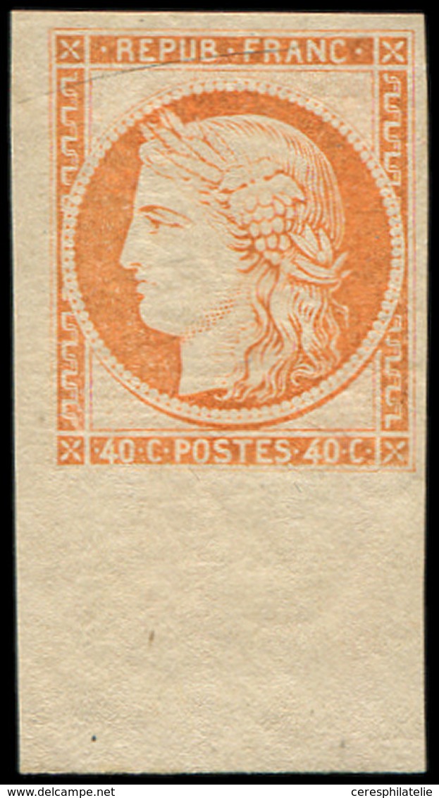 * EMISSION DE 1849 R5g  40c. Orange, REIMPRESSION, Bdf, TB - 1849-1850 Ceres