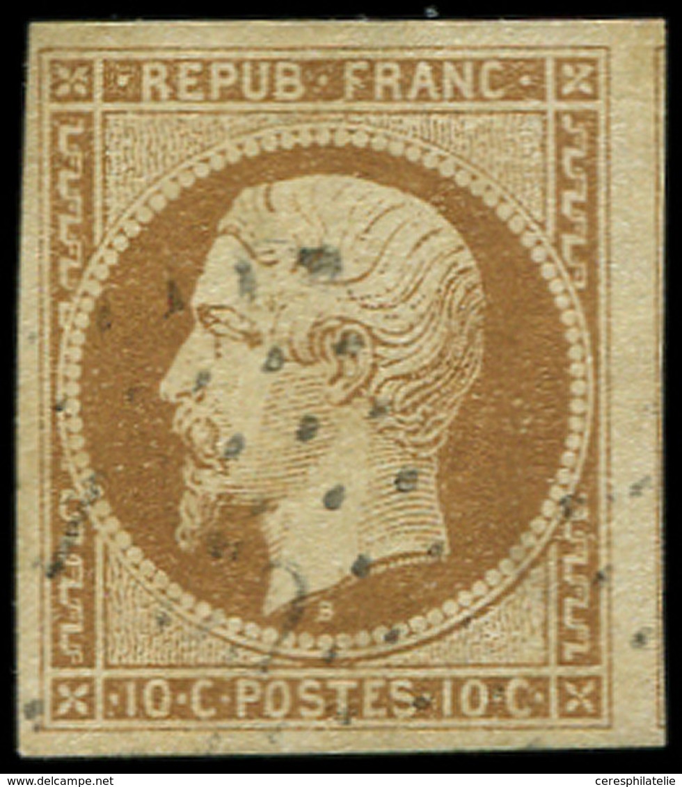 PRESIDENCE 9    10c. Bistre-jaune, Obl. PC Léger, Filet De Voisin à Droite, TTB - 1852 Louis-Napoleon