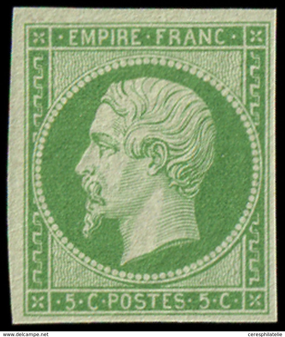 * EMPIRE NON DENTELE 12    5c. Vert, Très Frais Et TB - 1853-1860 Napoleone III
