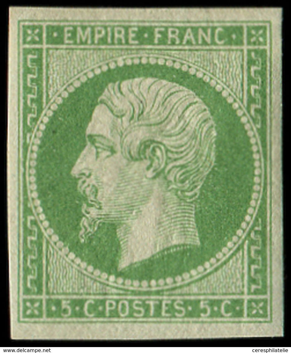 * EMPIRE NON DENTELE 12    5c. Vert, G. Lég. Jaunie Mais Très Frais Et TB. C - 1853-1860 Napoleone III