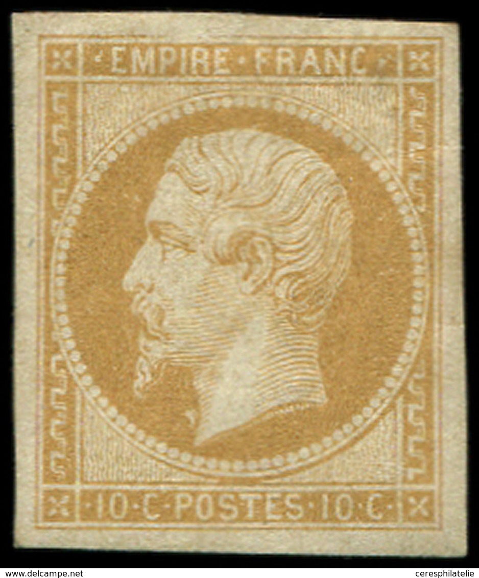 * EMPIRE NON DENTELE 13A  10c. Bistre, T I, TB. M - 1853-1860 Napoleon III