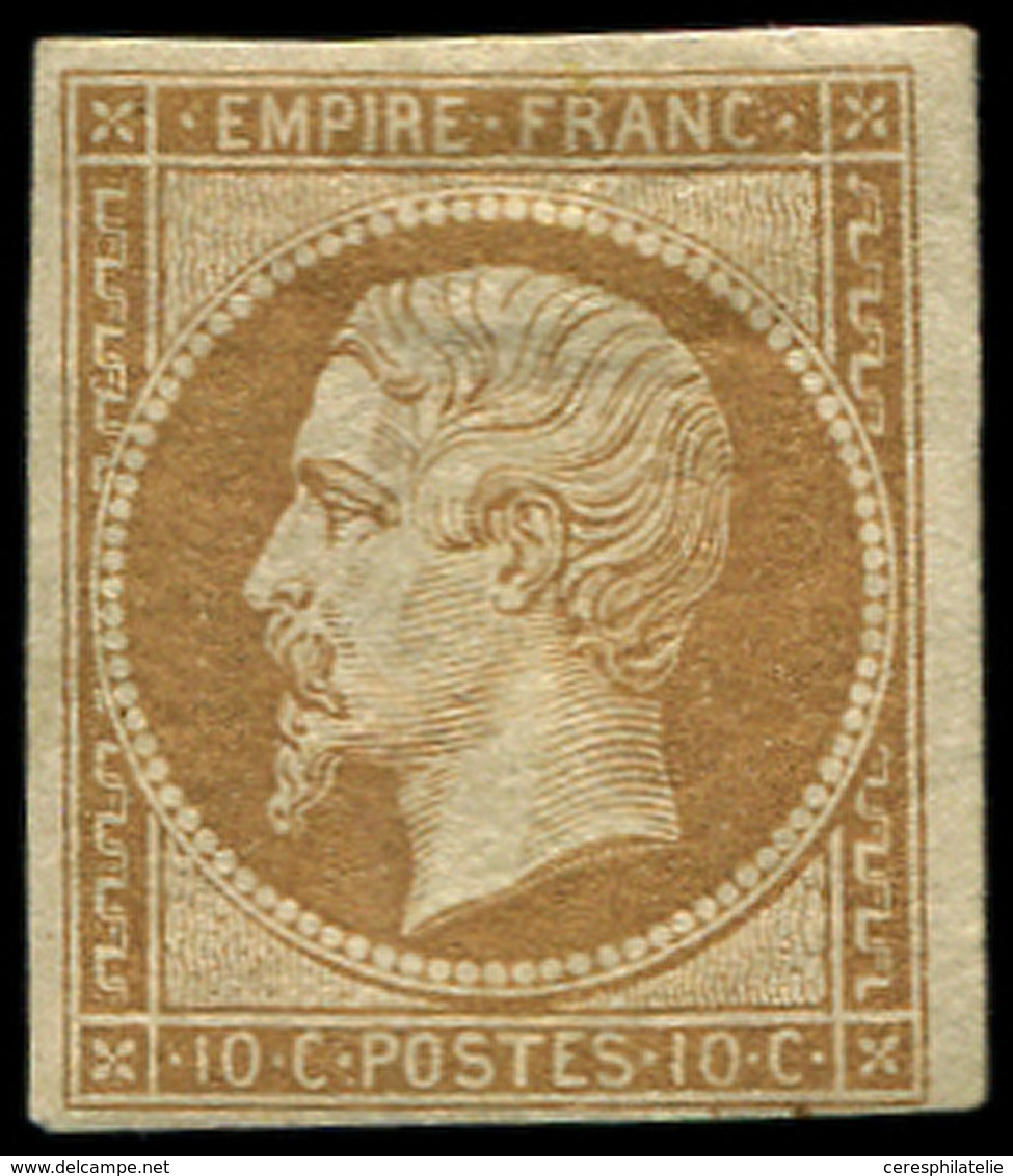 * EMPIRE NON DENTELE 13B  10c. Brun Clair, T II, Forte Ch. Sinon TB - 1853-1860 Napoleon III