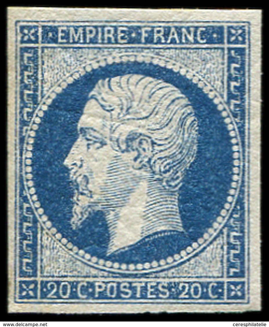 ** EMPIRE NON DENTELE 14Aa 20c. Bleu Foncé, T I, TB. S - 1853-1860 Napoleon III