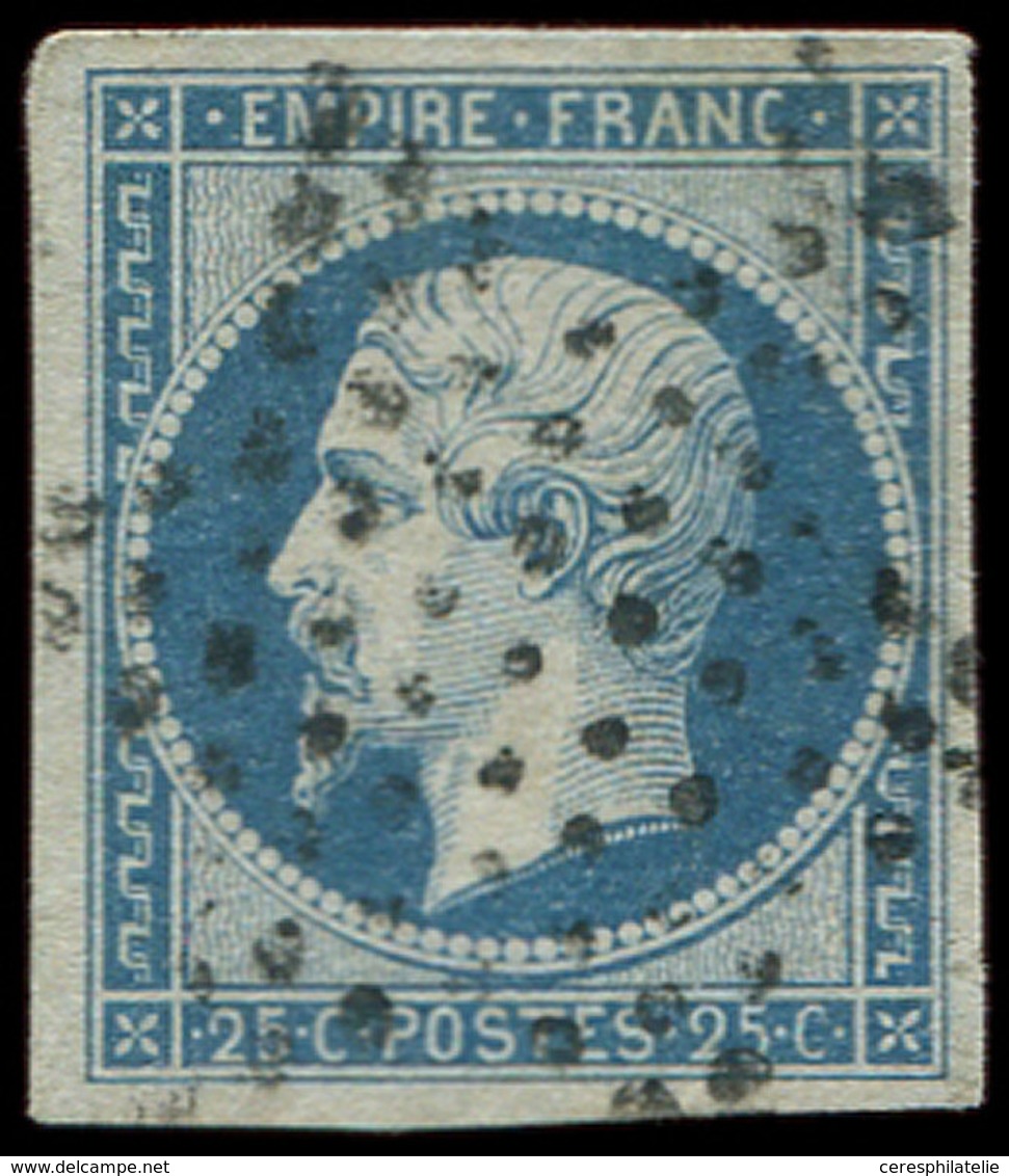 EMPIRE NON DENTELE 15   25c. Bleu, Oblitéré Etoile, TB. Br - 1853-1860 Napoleon III