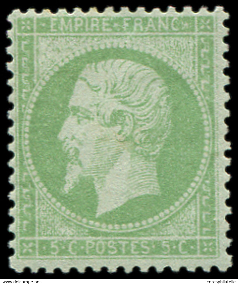 * EMPIRE DENTELE 20    5c. Vert, Très Frais Et TB - 1862 Napoleon III