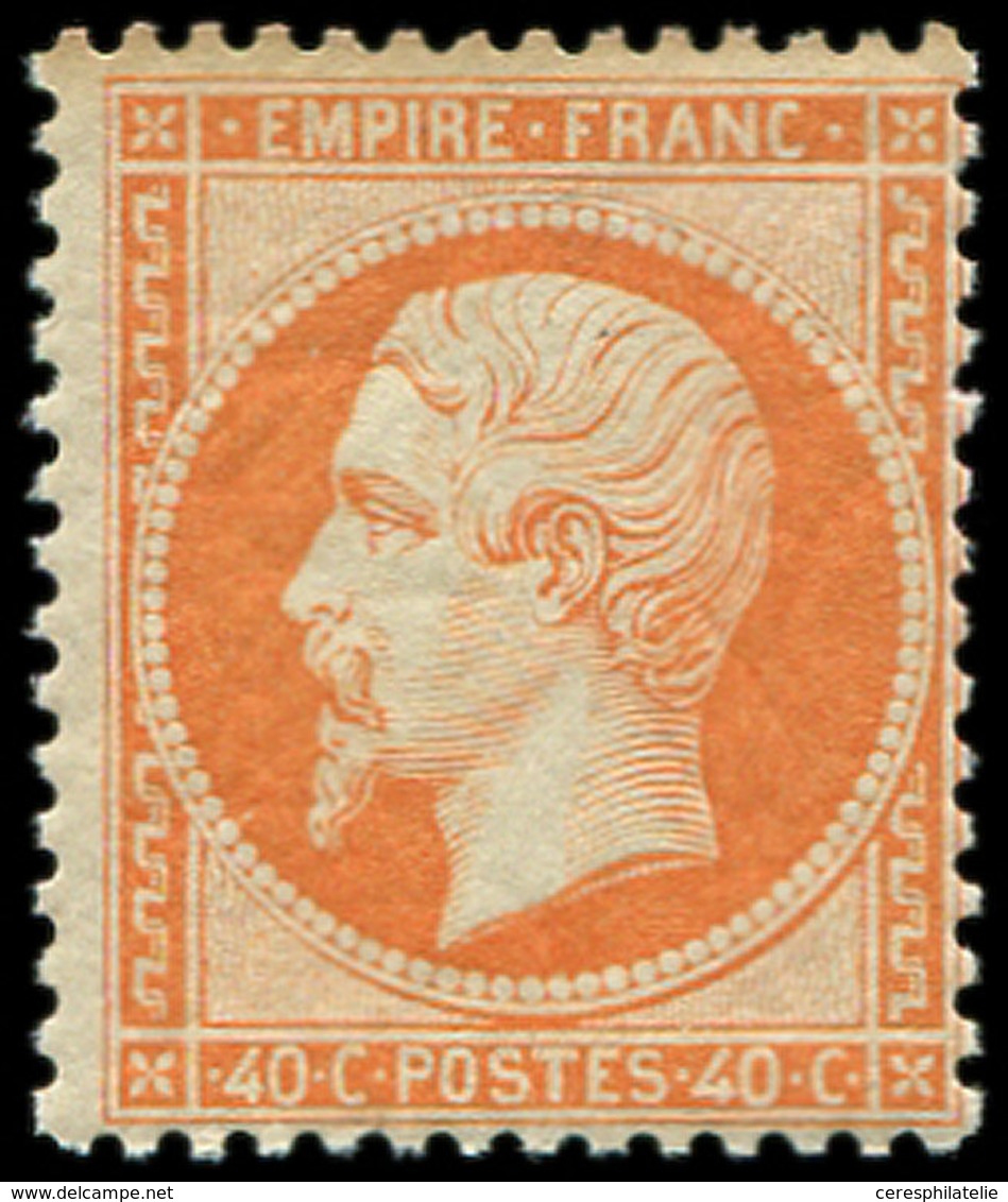 ** EMPIRE DENTELE 23   40c. Orange, Très Frais Et TB - 1862 Napoleon III