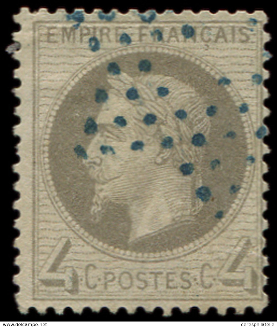 EMPIRE LAURE 27A   4c. Gris, T I, Obl. ETOILE BLEUE, TB - 1863-1870 Napoleon III With Laurels