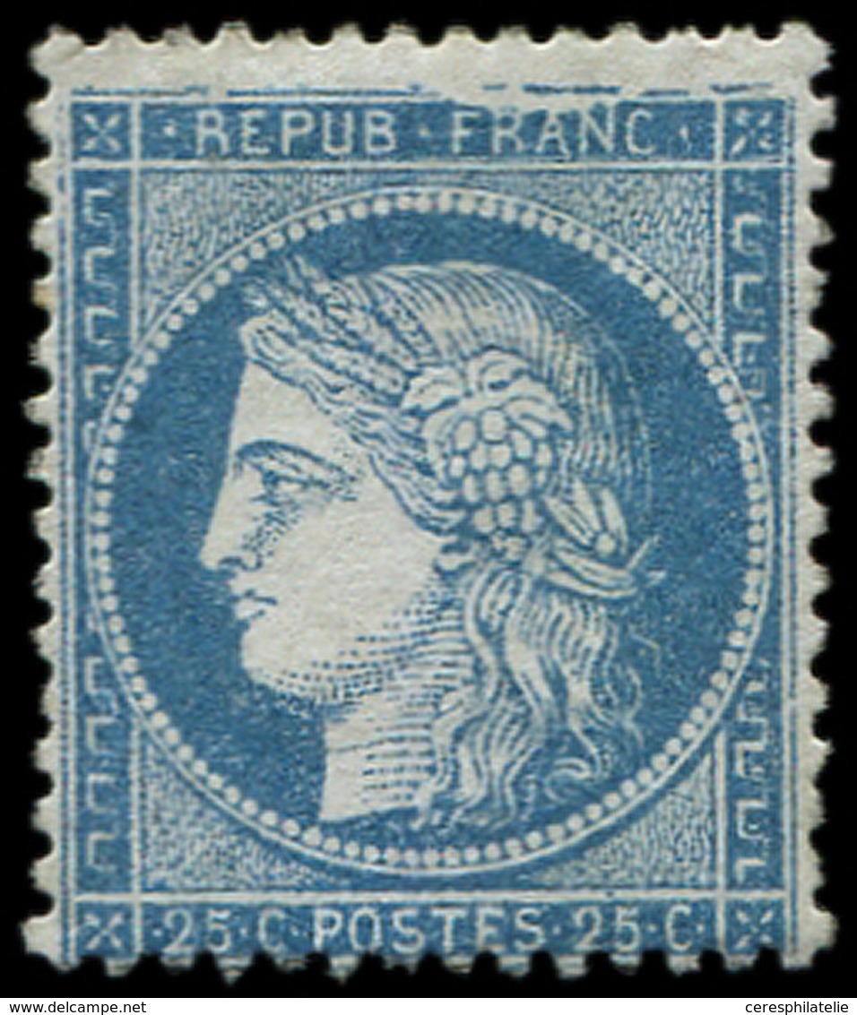 * CERES DENTELE 60A  25c. Bleu, T I, Variété GRANDE CASSURE, TB - 1849-1876: Classic Period