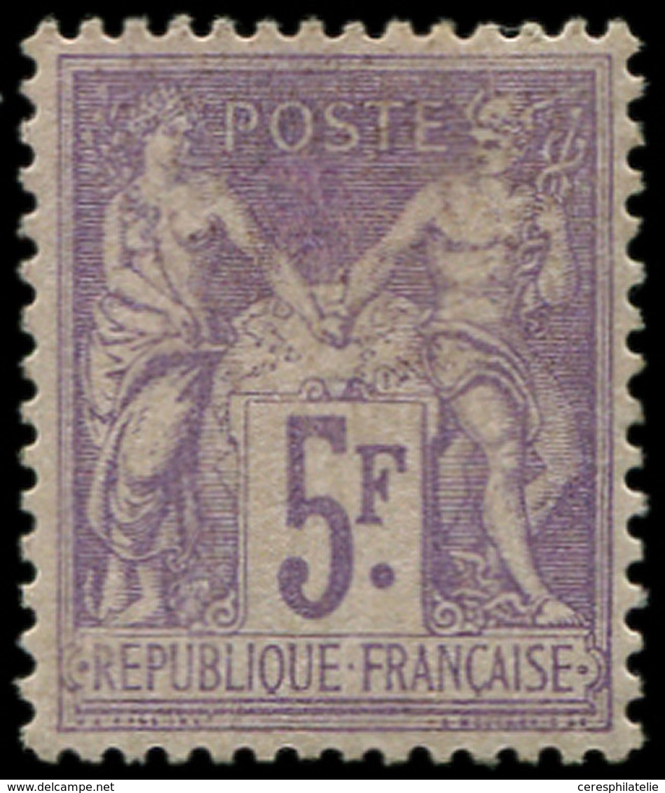 * TYPE SAGE 95    5f. Violet Sur Lilas, Bon Centrage, TB. J - 1876-1878 Sage (Type I)
