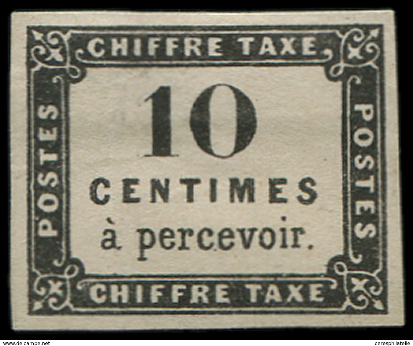 (*) ESSAIS  Taxe 1 : 10c. Noir (22 X 18 Mm), TB. S - Other & Unclassified