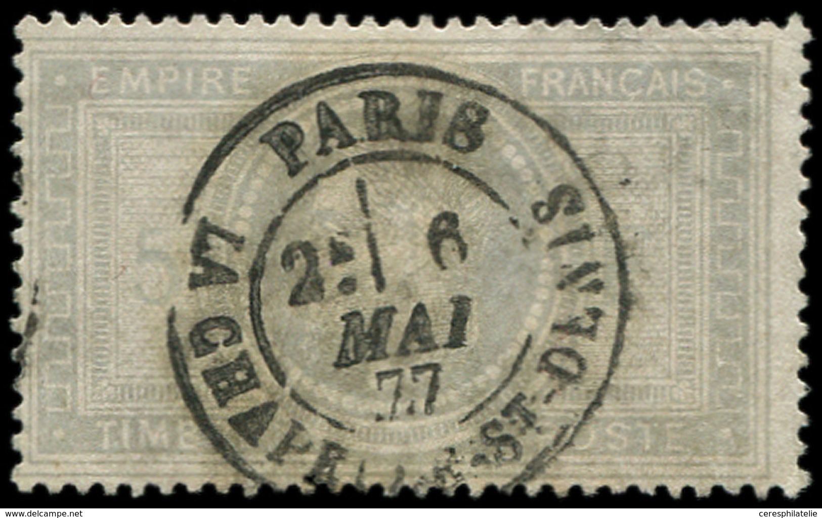 LETTRES DE PARIS N°33 Obl. Càd LA CHAPELLE-ST-DENIS 6/5/77, Défx, Aspect TB - 1849-1876: Periodo Clásico