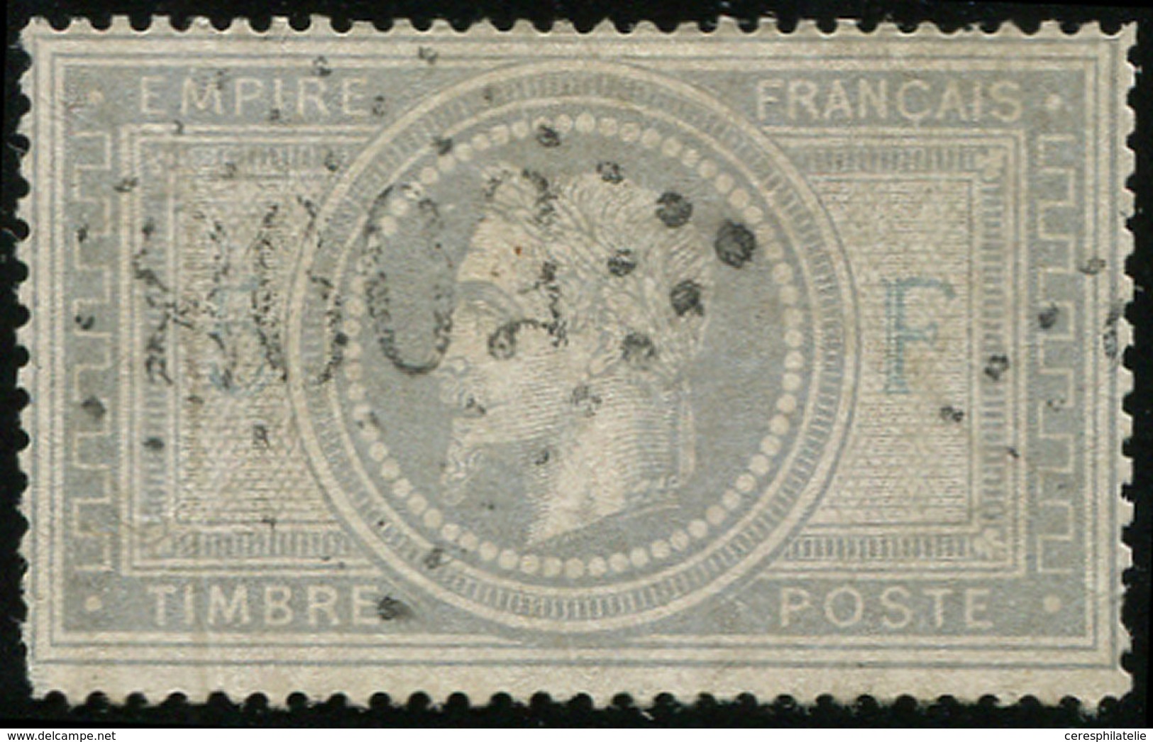 BUREAUX FRANCAIS A L'ETRANGER N°33 Obl. GC 5098 De SMYRNE, Défx, Frappe TB - 1849-1876: Periodo Classico
